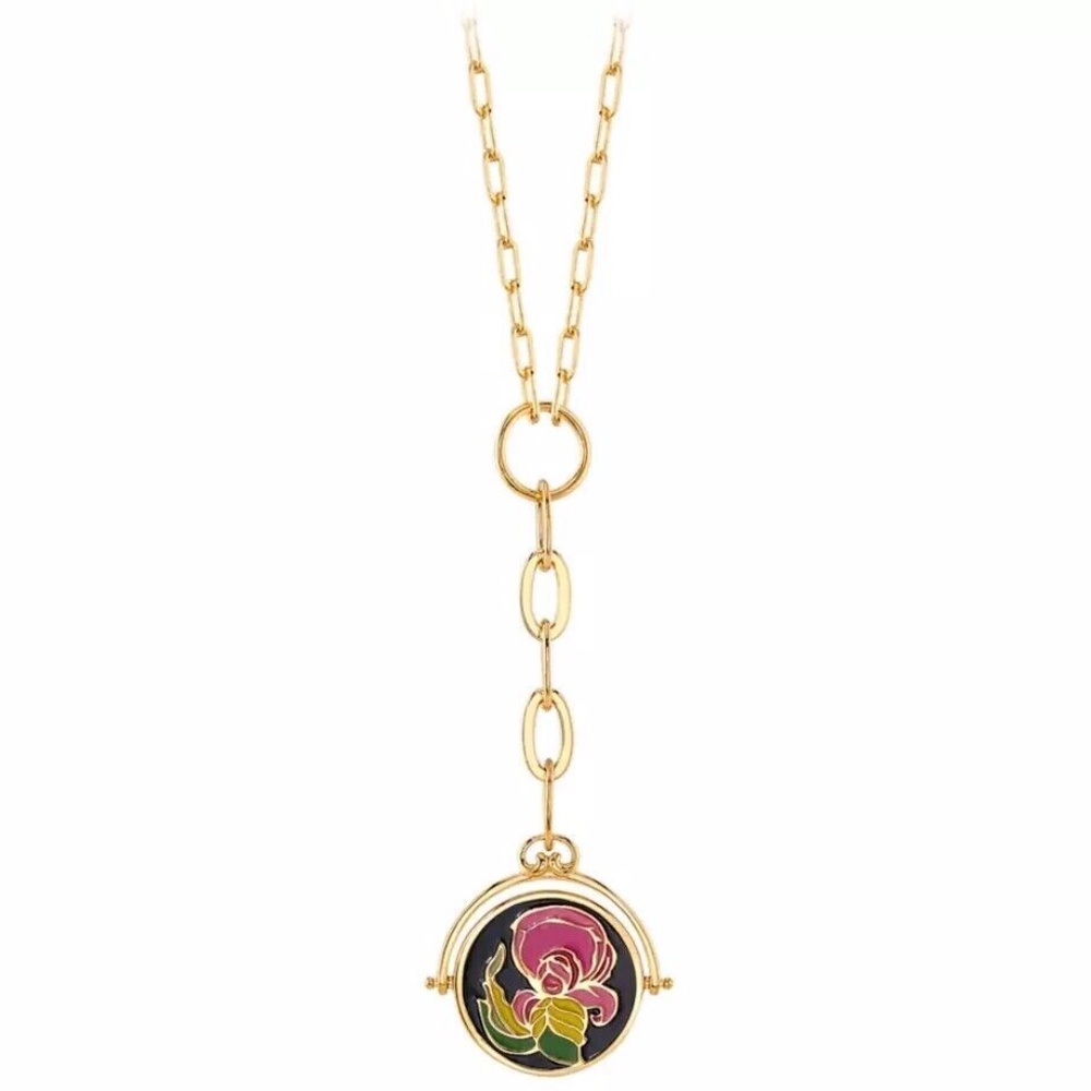 Disney Alice in Wonderland by MARY BLAIR Spinner Necklace Sterling RockLove NEW